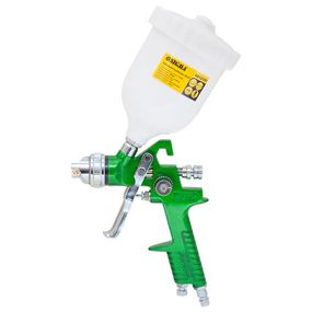 Фарборозпилювач Sigma HVLP 1.3 мм з верхнім баком 600 мл Green (6812101)