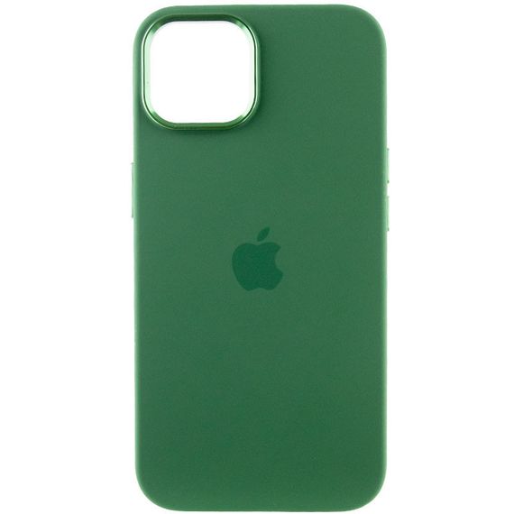 Чохол Silicone Case Metal Buttons (AA) для Apple iPhone 12 Pro Max (6.7") Силікон, Зелений/Clover | Зображення 1