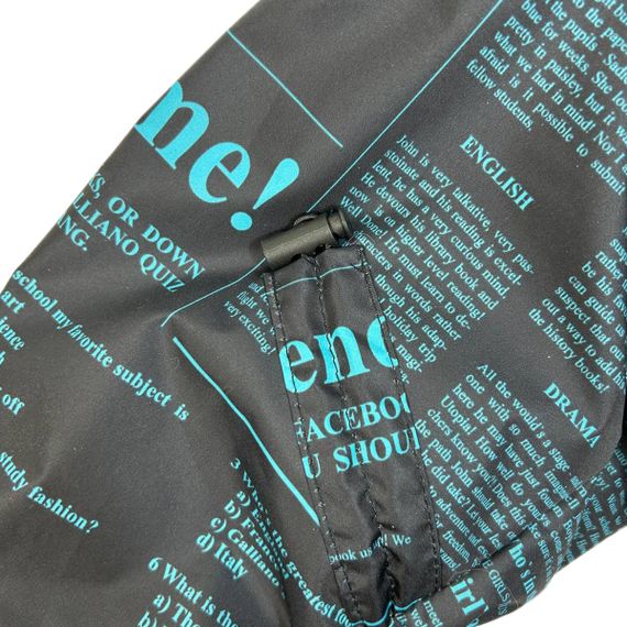 Дощовик із прихованим капюшоном газета блакитний M-96 | Зображення 7