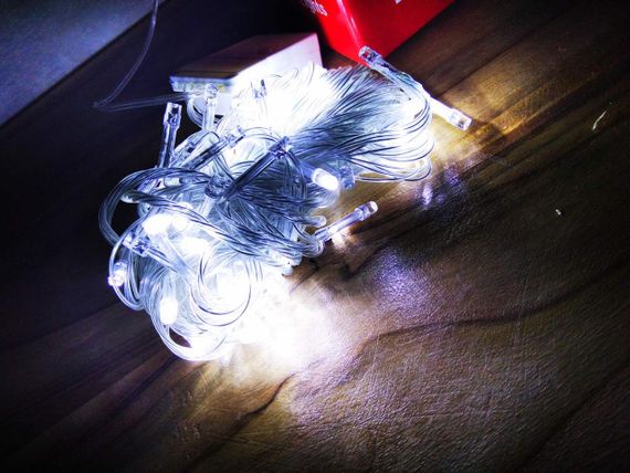 Гірлянда світлодіодна новорічна біла 500 LED 28 м <unk> Гірлянда електрична <unk> Новоричнева гірлянда <unk> Гірлянда | Зображення 1