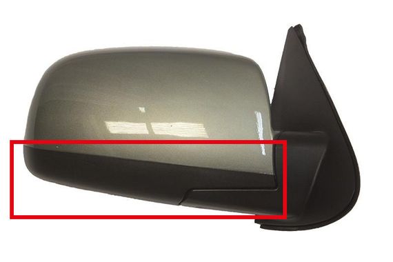 Накладки на зеркала (2 шт, нерж) для Hyundai Santa Fe 2 2006-2012 гг | Зображення 1