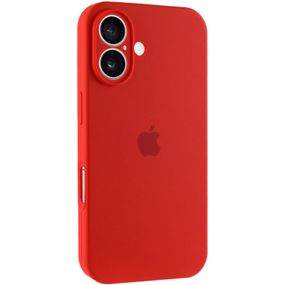 Чохол Silicone Case Full Camera Protective (AA) для Apple iPhone 16 (6.1") Червоний / Red