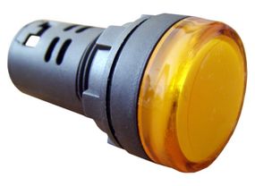 Сигнальна арматура AD16-22DS жовтий 220V АC
