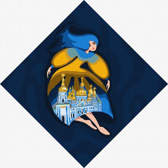 Картина по номерам "Берегиня Михайловская" KHO4915 30х30 см