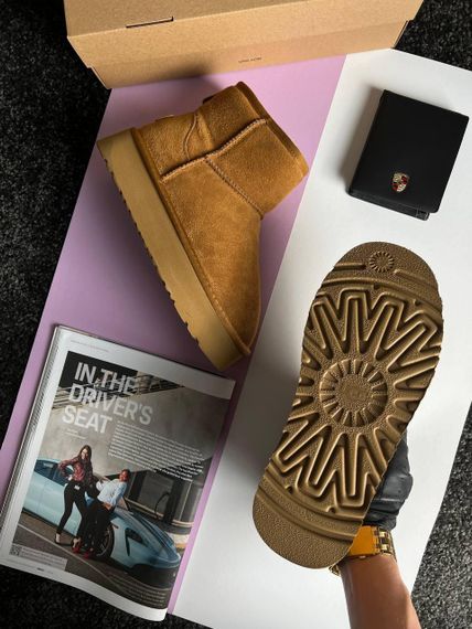 Уги UGG Classic Mini Platform Cinnamon Fur 40 25.5 | Зображення 7