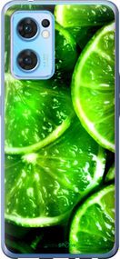 Чохол на Oppo Reno7 5G Зелені часточки лимона "852u-2669-2448"