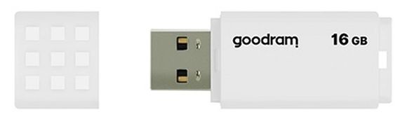 Flash Drive Goodram UME2 16 GB (UME2-0160W0R11) White | Зображення 1