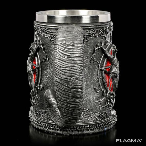 Кружка Чашка Бокал Бафомет Викинг Воин Сатана 3D Молот Тора Звезда Игра Престолов Game... | Зображення 2