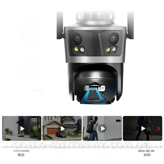 Потрійна IP-камера з нічним баченням XPRO Rotation P12 (234573632_2322) | Зображення 7