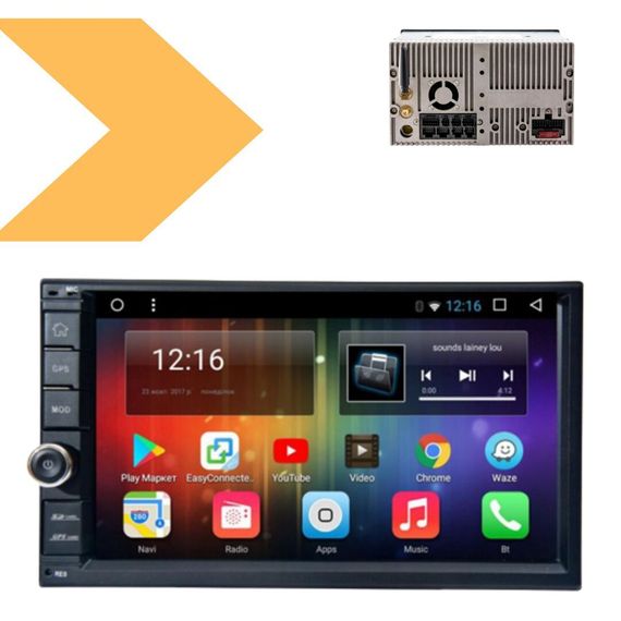 Магнітола універсальна Toyota Windows XPRO чорний (42433-7023W_1760)