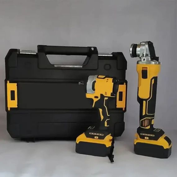 Акумуляторний набір інструментів у кейсі 2 в 1 Болгарка та Гайковерт | Зображення 2