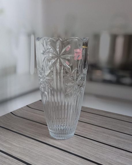 Ваза стеклянная для цветов Bohemia Perseus 30 см 89002/99004/300 | Зображення 4