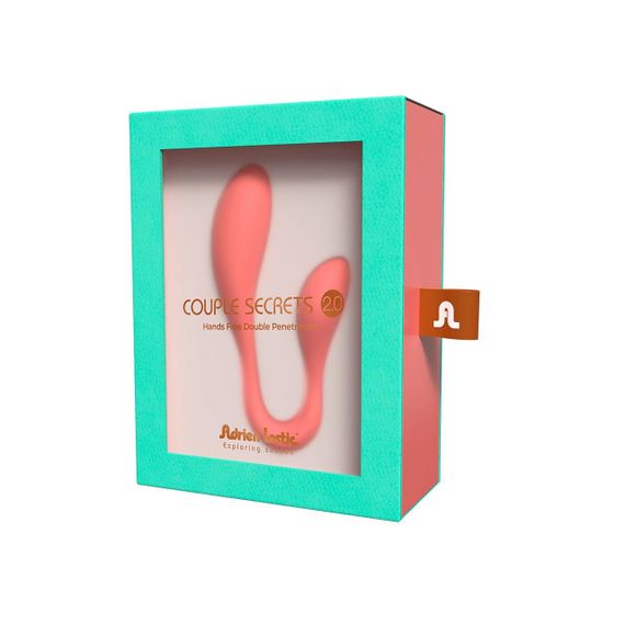 Смарт-стимулятор Adrien Lastic Couple Secrets II + APP для клітора та точки G, кораловий Sex Aura | Зображення 6