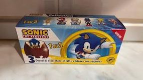 Конфеты шоколадные яйца Zaini Sonic  3шт х 20г