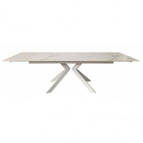 Стол раскладной Concepto SWANK STATURARIO WHITE керамика 180-260