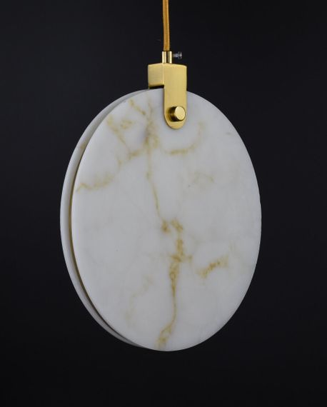 Люстра світлодіодна підвісна LED світильник для квартири на стелю лед 26685 Латунь 30-150х10х25 см. | Зображення 3