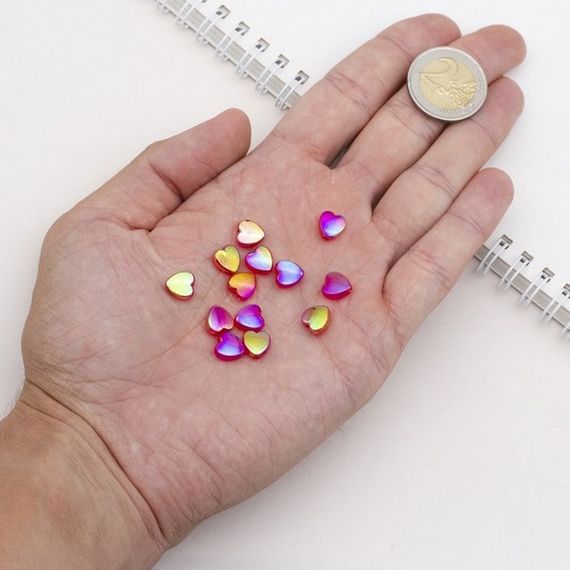 Декоративні намистинки для творчості Сердечка Будинок Бусин УТ100029498 в упаковці 130 шт | Зображення 4