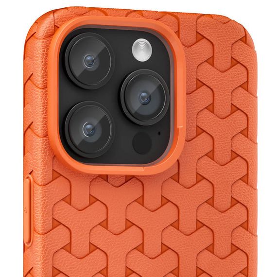 Чохол TPU Weaving для Apple iPhone 15 Pro (6.1") Orange | Зображення 1