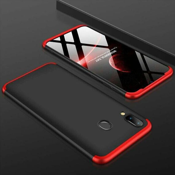 Чохол GKK 360 градусів для Samsung Galaxy M20 колір Чорно-Червоний | Зображення 2