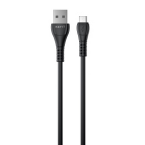 Кабель HAVIT HV-CB640C USB - Micro USB 2.1A Black 1m (6/120)