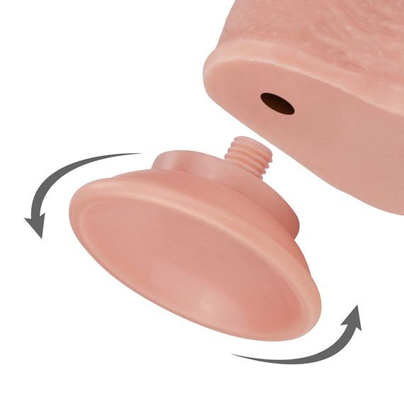 Фаллоимитатор - Sliding-Skin Dual Layer Dong 9" Flesh sexstyle | Зображення 7