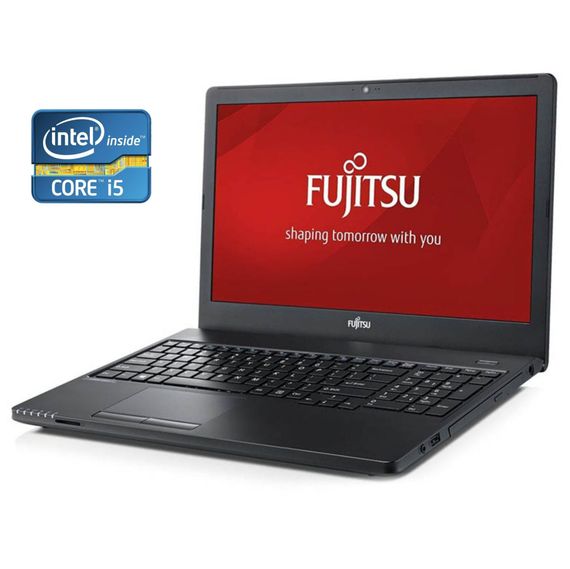 Ноутбук Fujitsu LifeBook A357 / 15.6" (1920x1080) IPS / Intel Core i5-7200U (2 (4) ядра по 2.5 - 3.1 GHz) / 8 GB DDR4 / 128 GB SSD / Intel HD Graphics 620 / WebCam / Win 10 Pro б/в