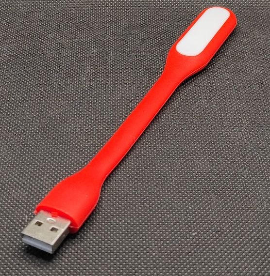 Фонарик USB гибкий Красный | Зображення 1