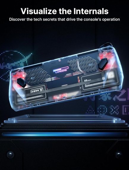 Прозора задня панель JSAUX RGB для ASUS ROG Ally (2023), Clear Edition PC0110, аксесуари для корпусу змінний чохол | Зображення 3