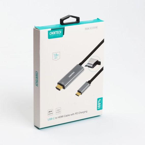 Кабель Choetech XCH-M180GY, USB-C на HDMI, 1.8м | Зображення 7