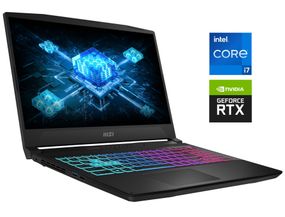 Ігровий ноутбук Б-клас MSI Katana 15 B13V / 15.6" (1920x1080) IPS / Intel Core i7-12650H (10 (16) ядер по 2.3 - 4.7 GHz) / 16 GB DDR5 / 512 GB SSD M.2 / nVidia GeForce RTX 4070, 8 GB GDDR6, 128-bit / WebCam / Win 11 Home б/в