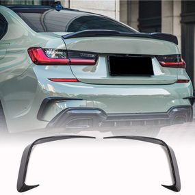 Накладки на задній бампер Flap (для M-Sport 2018-2022, Карбон) для BMW 3 серія G20/21 2018- рр