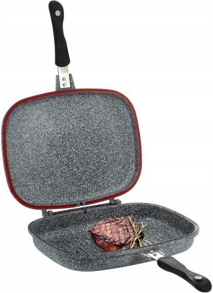 Сковорода-гриль Ofenbach Grill Pan подвійна 32х24х7см з антипригарним покриттям | Зображення 6