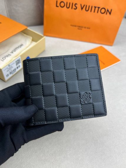 Гаманець чорний Louis Vuitton Multiple Damier Infini k416 | Зображення 1