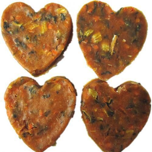 Ласощі Yalute Salmon and Vegetable in Heart Shape для собак, лосось і овочі, 100 г | Зображення 1