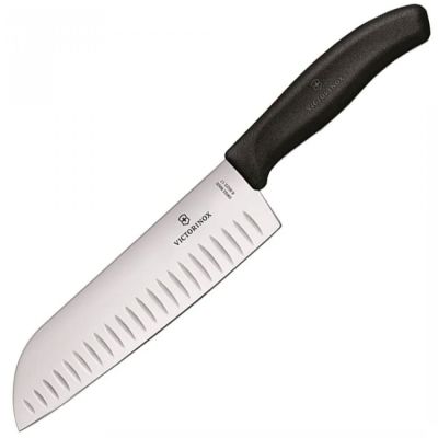 Кухонний ніж Victorinox SwissClassic Santoku 17см Black (6.8523.17G) | Зображення 1