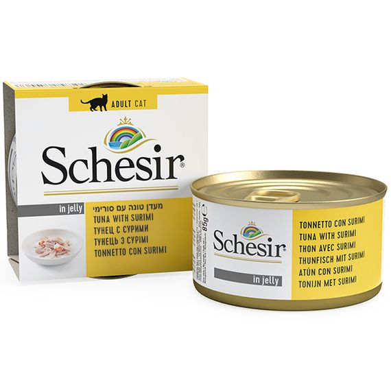 Корм Schesir Tuna Can влажный с тунцом и сурими 85 гр