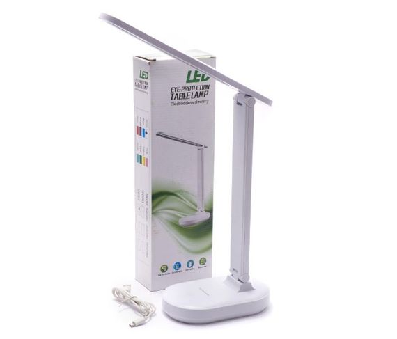 Светодиодная аккумуляторная лампа Eye Protection Lamp 7031 настольная с подставкой для телефона 3 режима 4 Вт Белый | Зображення 3