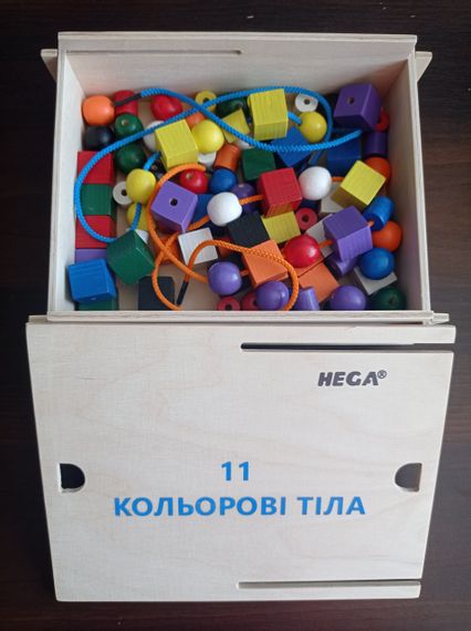 Великий дидактичний набір Фребеля HEGA 11 коробок з повним методичним посібником | Зображення 6