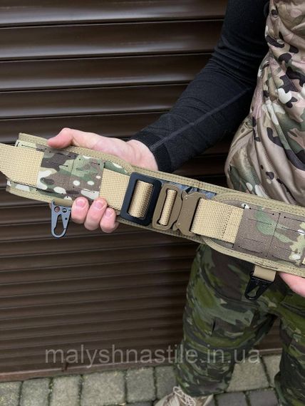 Ремінь розвантажувальний поясний із системою Molle + карабіни, мультикам | Зображення 7