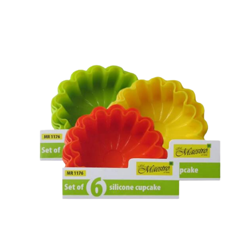 Набір форм для випікання кексів силікон 6шт MR-1176 Maestro | Зображення 1