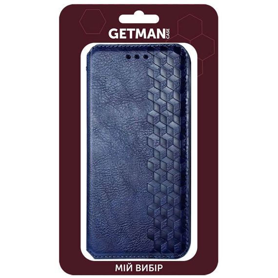 Кожаный чехол-книжка GETMAN Cubic (PU) для Samsung Galaxy A23 4G Синий | Зображення 5