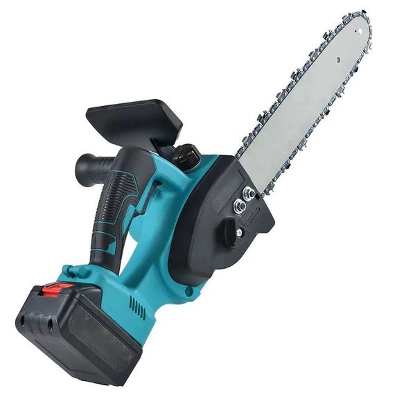 Акумуляторна ланцюгова пила 12" з 2-ма акумуляторами, в кейсі / Бездротова електропила / Електрична міні пила | Зображення 2