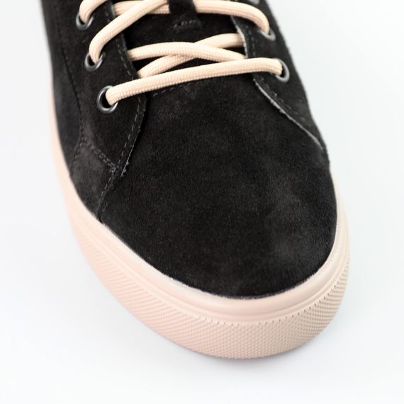 Кеди жіночі замшеві 591469 Чорні 36 37 38 39 40 41 | Зображення 3