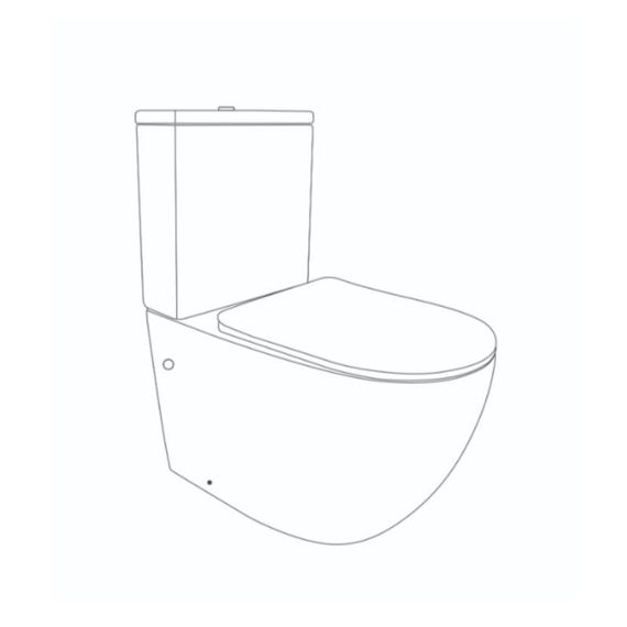 Унитаз напольный Qtap Jay Ultra Quiet с сиденьем Soft-close 640x360x835 мм QT07222175TW White | Зображення 1