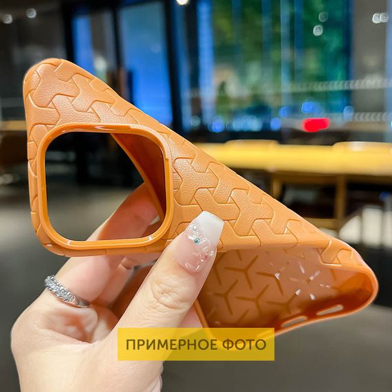 Чехол TPU Weaving для Apple iPhone 15 (6.1") Orange | Зображення 2