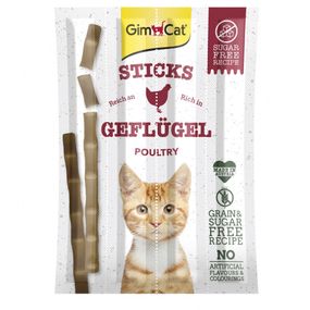 Ласощі для котів з птахом GimCat Sticks Poultry, 4 шт