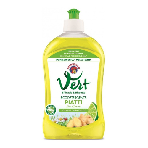 РІДКИЙ ЗАСІБ ДЛЯ МИТТЯ ПОСУДУ ВЕРТ ТМ Шантеклер (ТМ Chanteclair), КОНЦЕНТРОВАНИЙ. АРОМАТ ЛАЙМ ТА ІМБИР. Об'єм: 500 мл.