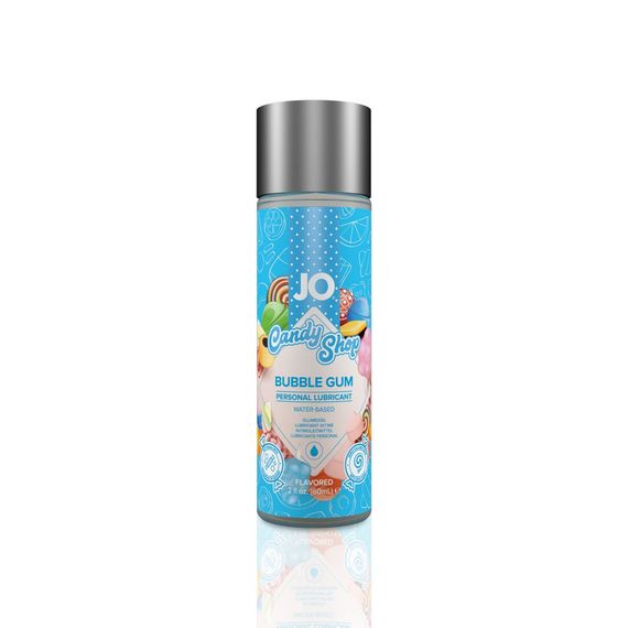 Лубрикант на водній основі JO H2O — Candy Shop — Bubblegum (60 мл) без цукру та парабенів