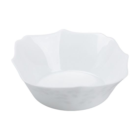 Столовый сервиз фарфоровых квадратных тарелок на 6 персон 24 предмета белый HP23405 | Зображення 6