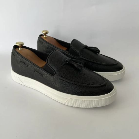 Кожаные мужские лоферы на толстой подошве 43 размер | Зображення 7